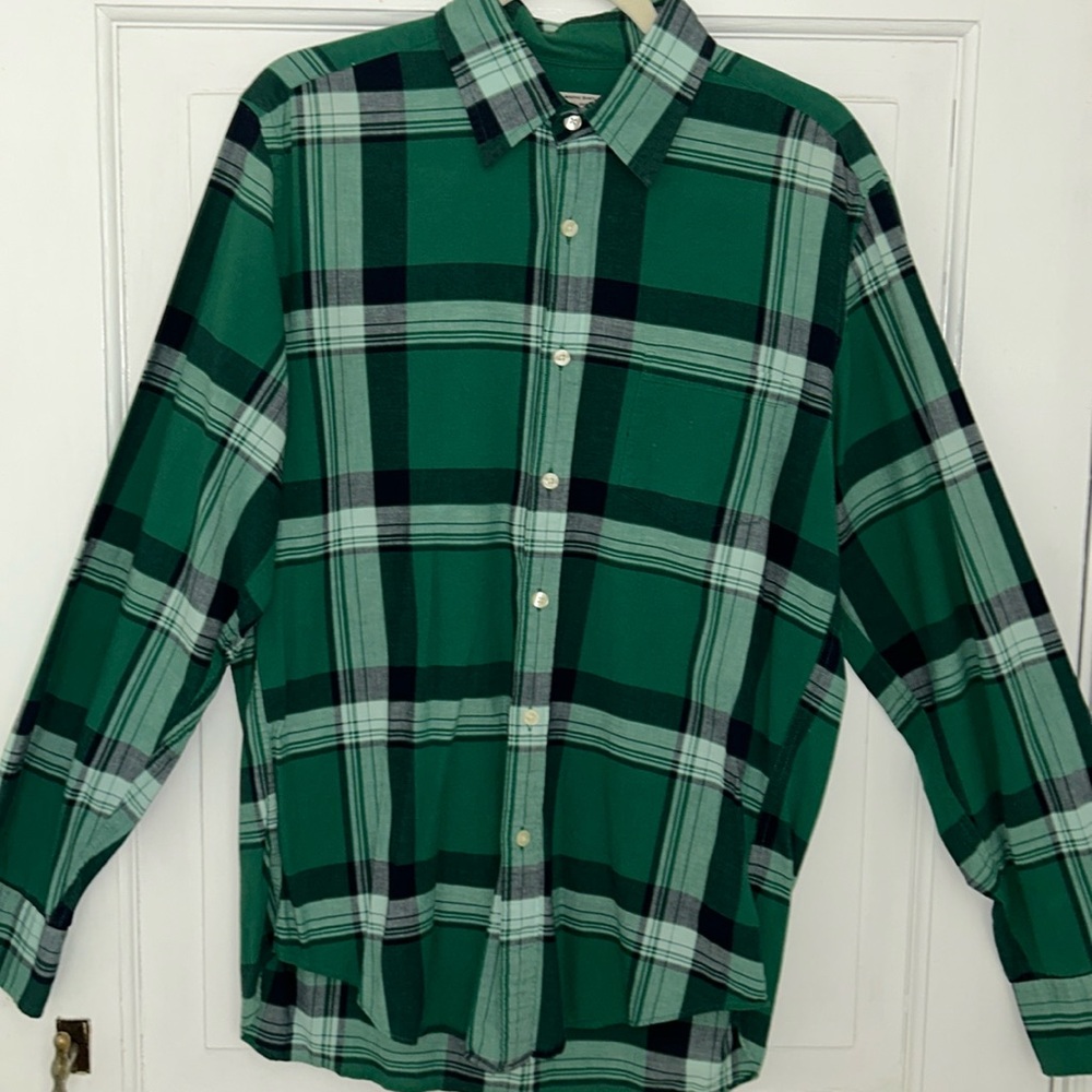 JCrew Men's Madras Plaid Shirt